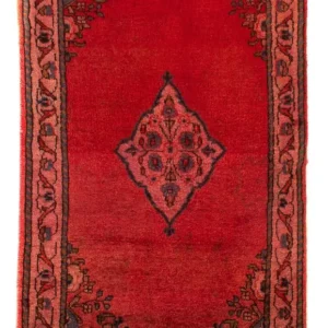 Persisk teppe - klassisk - 124 x 63 cm - mørk rød