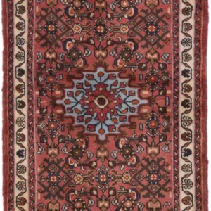 Persisk teppe - klassisk - 128 x 80 cm - lys rød