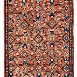Persisk teppe - klassisk - 130 x 65 cm - lys rød