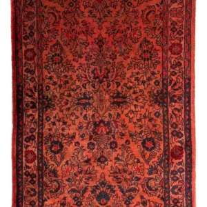 Persisk teppe - klassisk - 132 x 68 cm - mørk rød