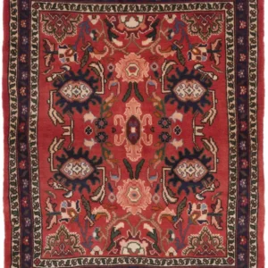 Persisk teppe - klassisk - 135 x 110 cm - flerfarget