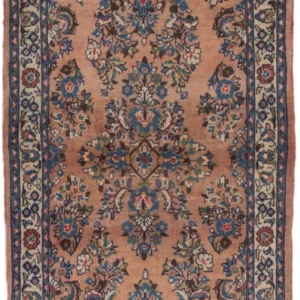 Persisk teppe - klassisk - 135 x 65 cm - lys rød