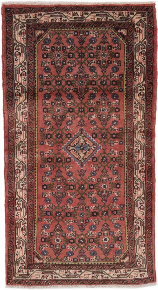 Persisk teppe - klassisk - 140 x 75 cm - rust