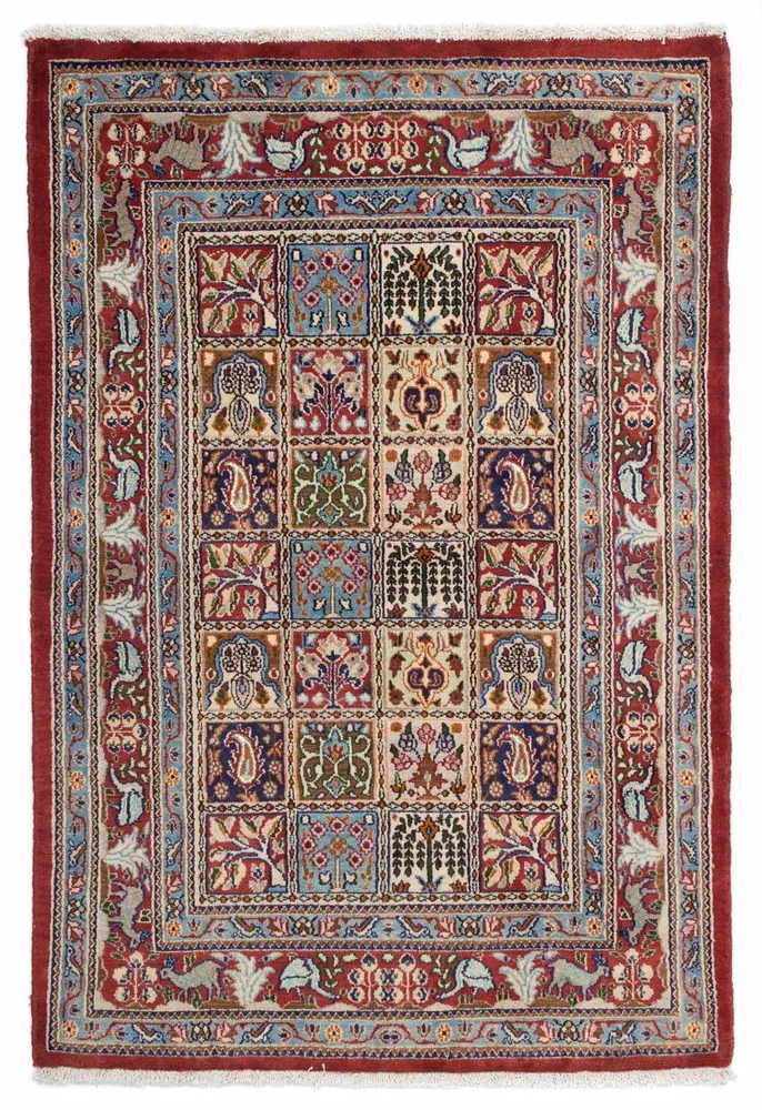 Persisk teppe - klassisk - 143 x 94 cm - flerfarget