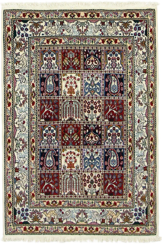 Persisk teppe - klassisk - 143 x 98 cm - mørk beige