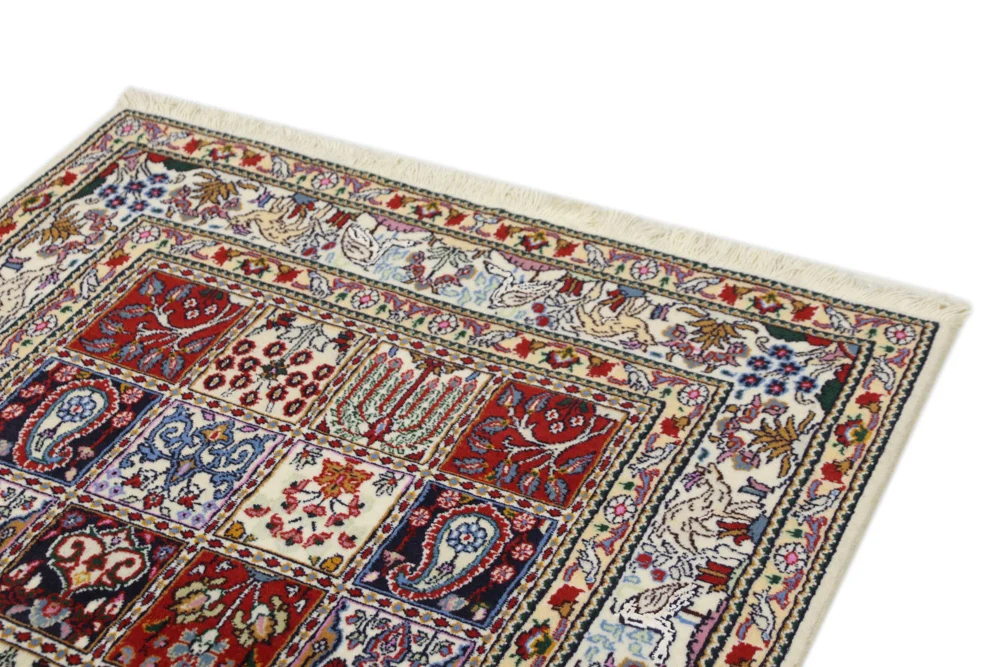 Persisk teppe - klassisk - 143 x 98 cm - mørk beige