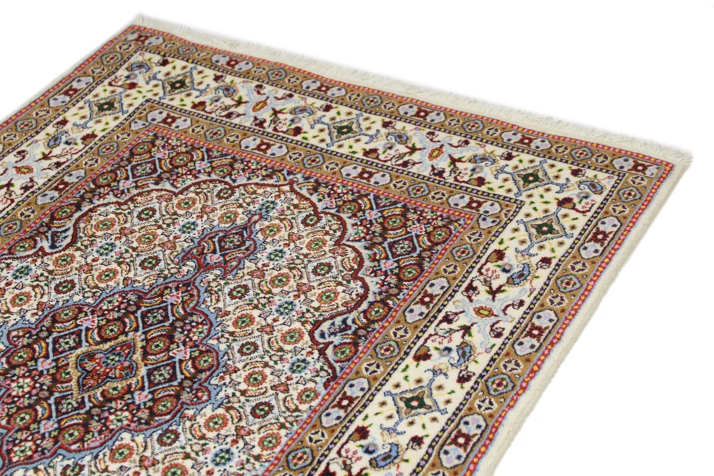 Persisk teppe - klassisk - 145 x 94 cm - mørk beige
