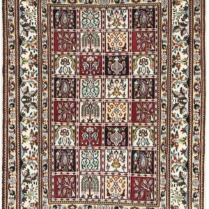 Persisk teppe - klassisk - 146 x 100 cm - mørk beige