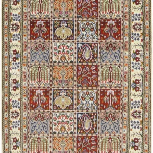 Persisk teppe - klassisk - 147 x 98 cm - flerfarget