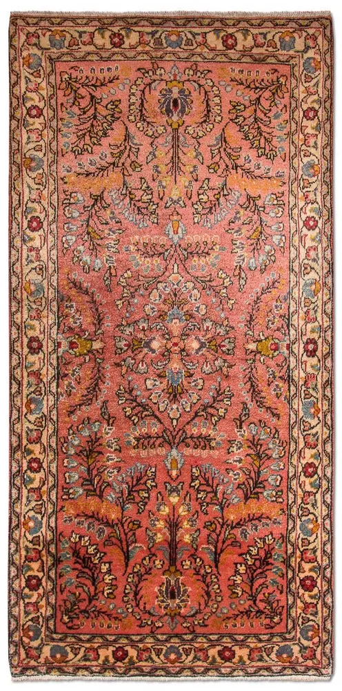 Persisk teppe - klassisk - 154 x 68 cm - rust