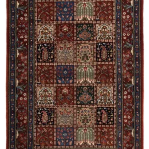 Persisk teppe - klassisk - 156 x 102 cm - mørk rød