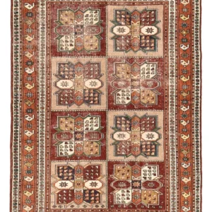 Persisk teppe - klassisk - 168 x 123 cm - mørk beige