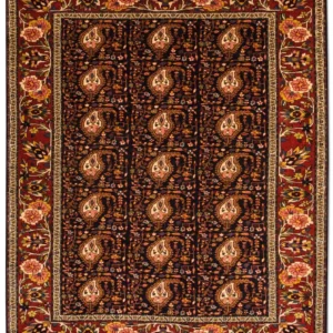 Persisk teppe - klassisk - 171 x 140 cm - mørkeblå