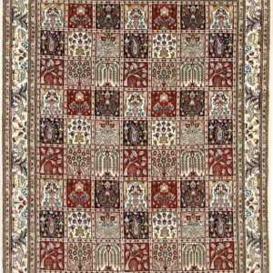 Persisk teppe - klassisk - 194 x 145 cm - mørk beige