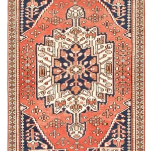 Persisk teppe - klassisk - 195 x 122 cm - lys rød