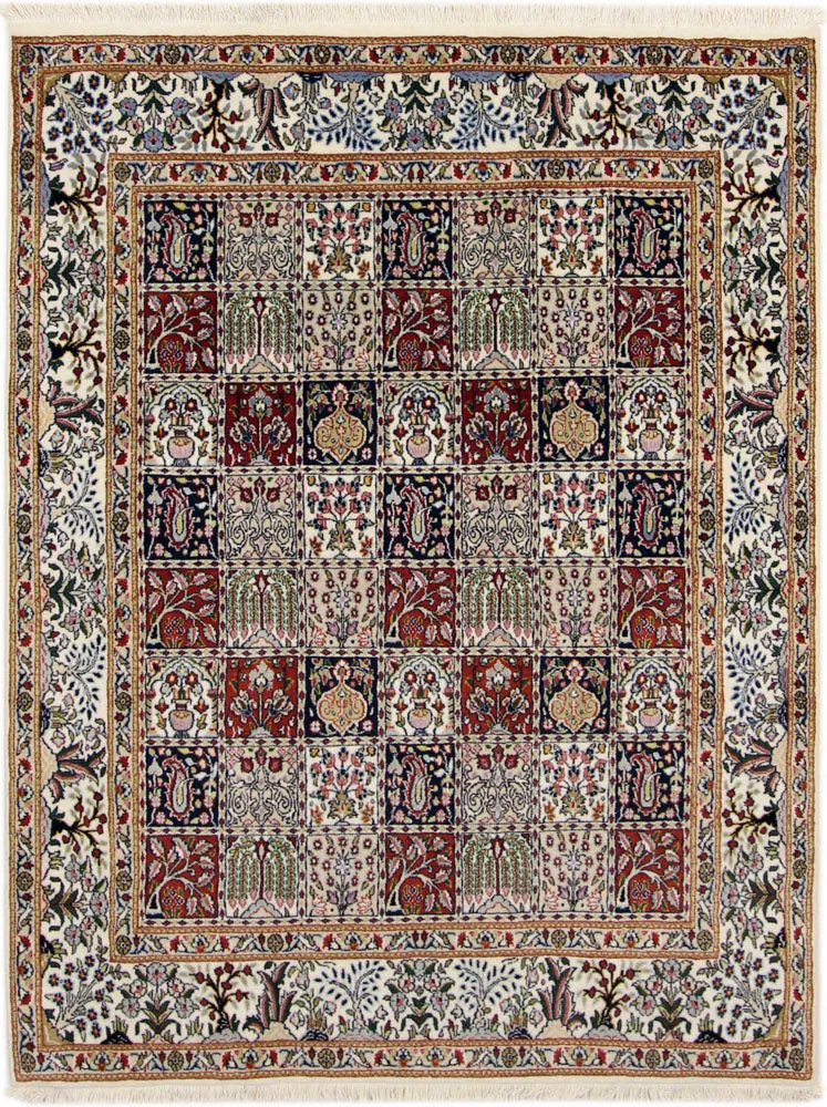 Persisk teppe - klassisk - 195 x 148 cm - mørk beige