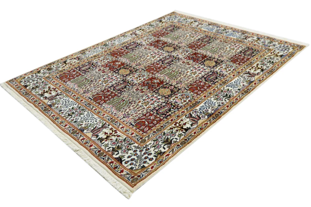 Persisk teppe - klassisk - 195 x 148 cm - mørk beige