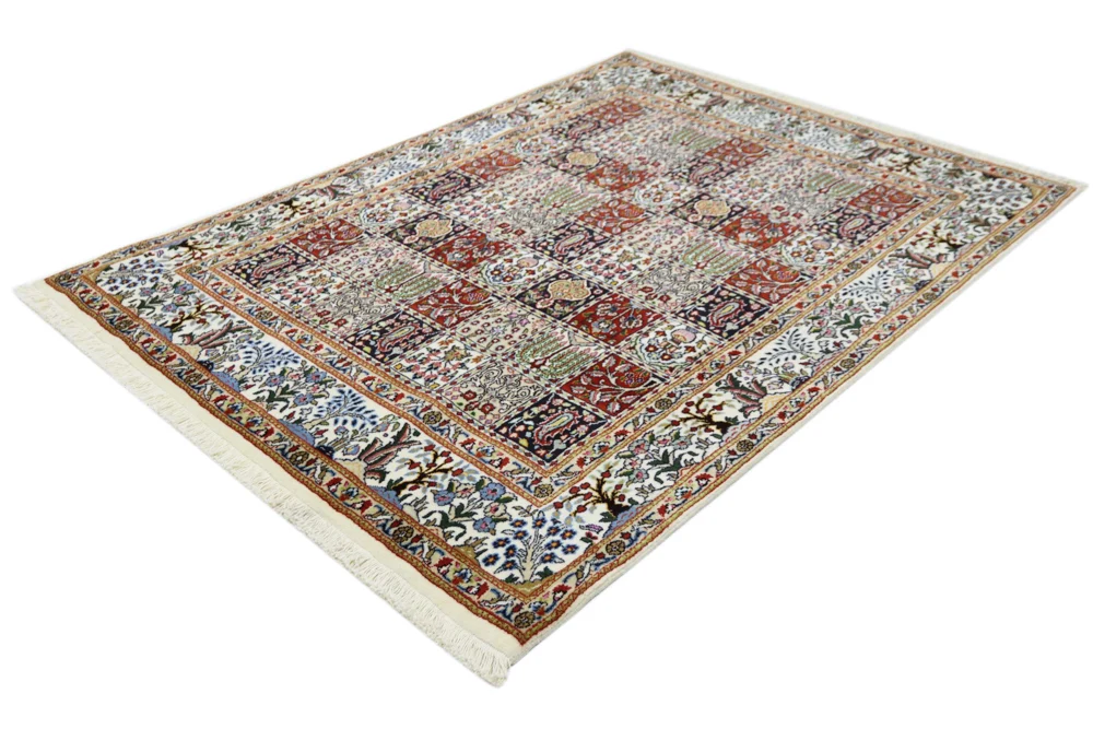 Persisk teppe - klassisk - 195 x 148 cm - mørk beige