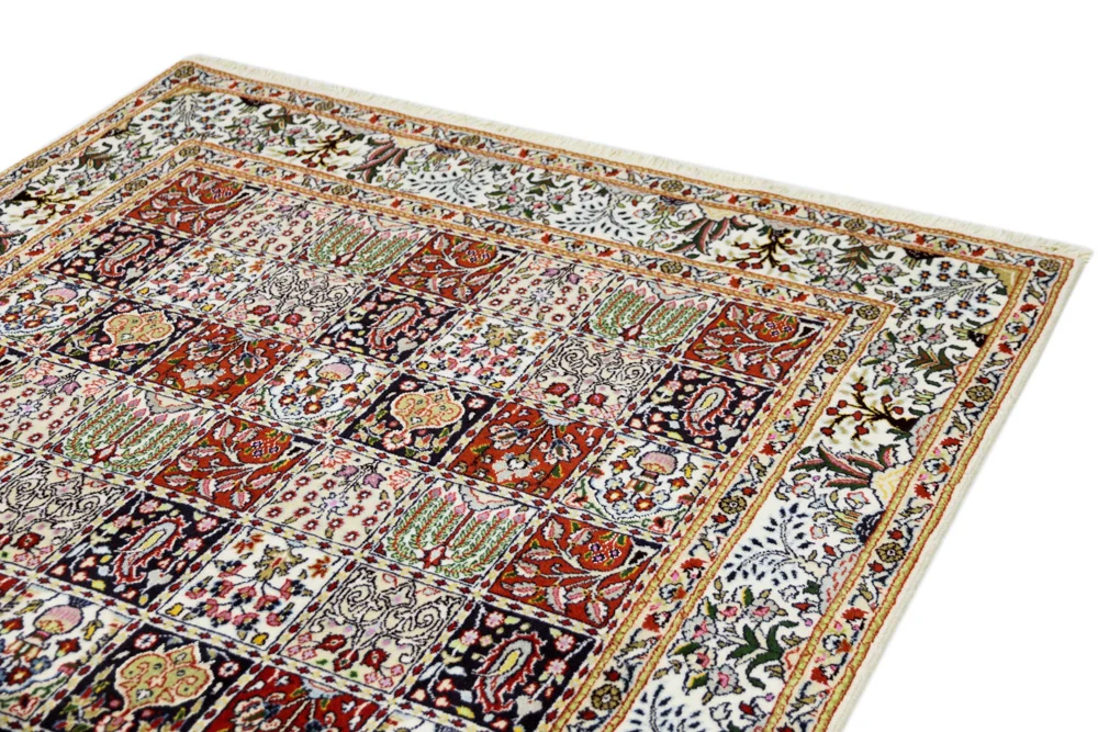 Persisk teppe - klassisk - 195 x 148 cm - mørk beige