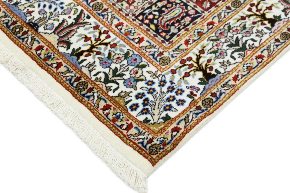 Persisk teppe - klassisk - 195 x 148 cm - mørk beige