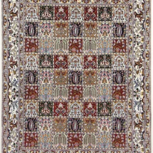 Persisk teppe - klassisk - 195 x 150 cm - mørk beige