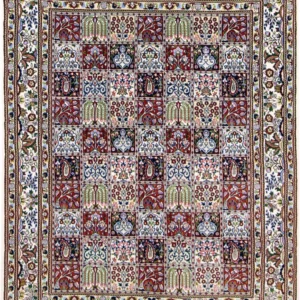 Persisk teppe - klassisk - 195 x 150 cm - mørk beige