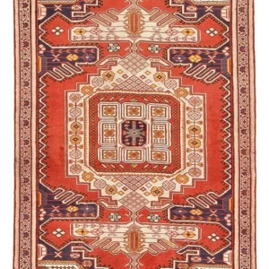 Persisk teppe - klassisk - 200 x 132 cm - lys rød