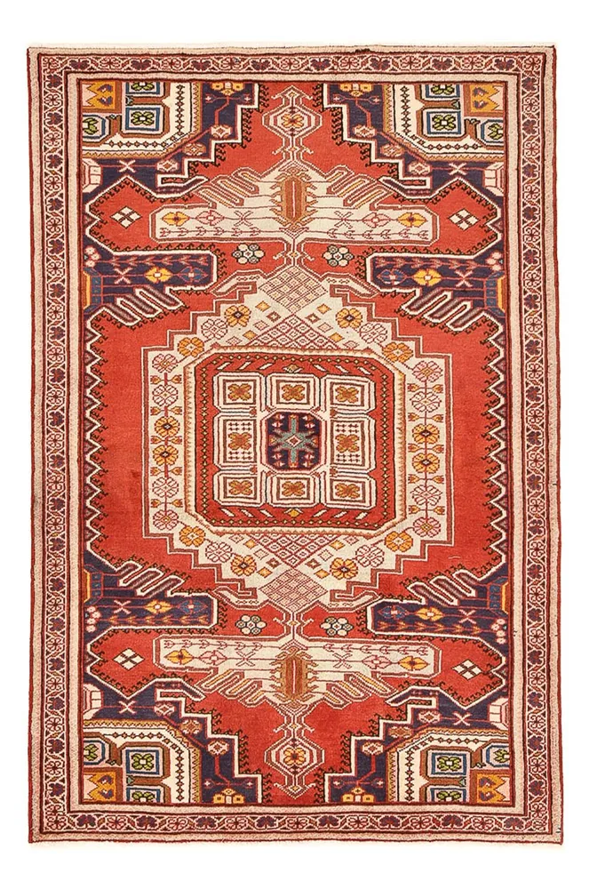Persisk teppe - klassisk - 200 x 132 cm - lys rød