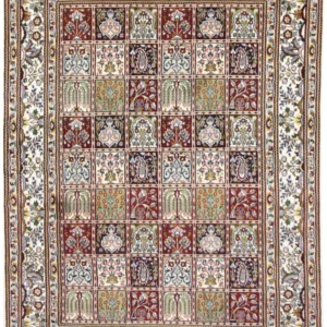 Persisk teppe - klassisk - 200 x 146 cm - flerfarget