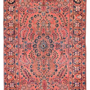 Persisk teppe - klassisk - 202 x 124 cm - lys rød