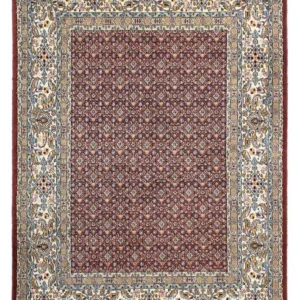 Persisk teppe - klassisk - 205 x 145 cm - mørk rød