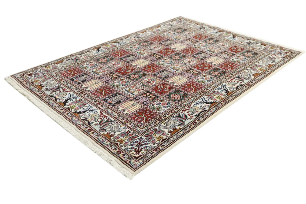 Persisk teppe - klassisk - 205 x 146 cm - mørk beige