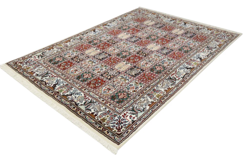 Persisk teppe - klassisk - 205 x 146 cm - mørk beige