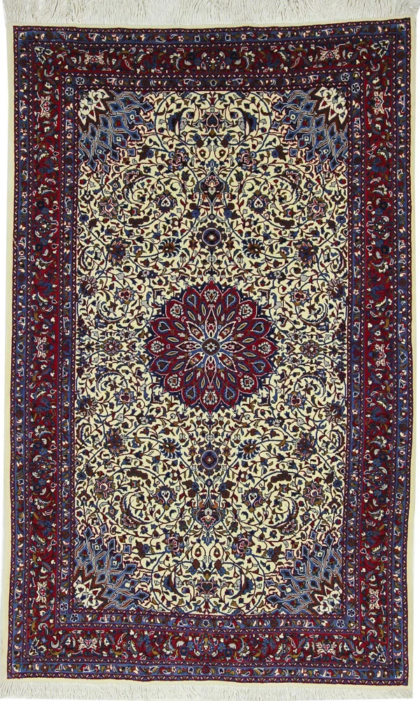 Persisk teppe - klassisk - 207 x 130 cm - sand