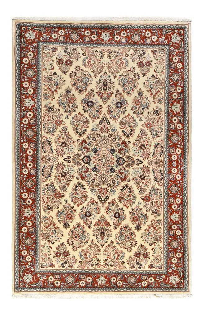 Persisk teppe - klassisk - 208 x 134 cm - krem