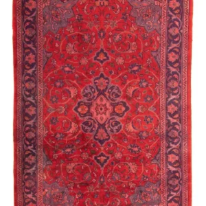 Persisk teppe - klassisk - 208 x 135 cm - mørk rød