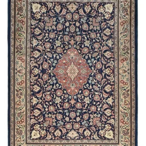 Persisk teppe - klassisk - 208 x 145 cm - mørkeblå
