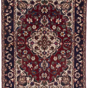Persisk teppe - klassisk - 210 x 155 cm - mørk rød