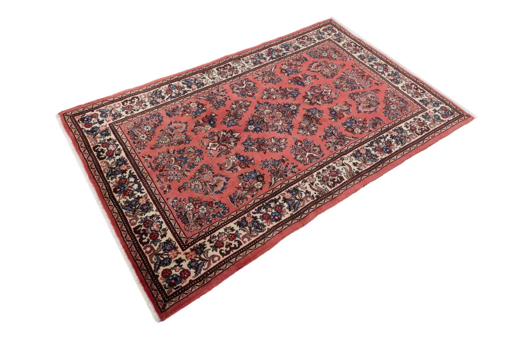 Persisk teppe - klassisk - 215 x 135 cm - lys rød