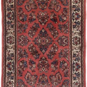 Persisk teppe - klassisk - 215 x 135 cm - lys rød