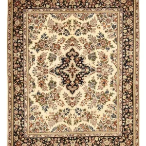 Persisk teppe - klassisk - 218 x 170 cm - krem