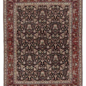 Persisk teppe - klassisk - 234 x 176 cm - mørkeblå