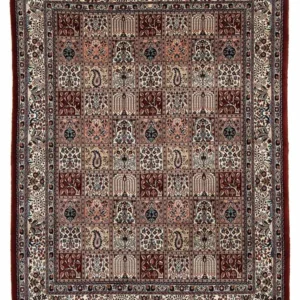 Persisk teppe - klassisk - 239 x 181 cm - flerfarget