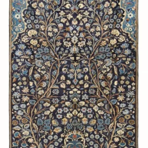 Persisk teppe - klassisk - 240 x 139 cm - mørkeblå
