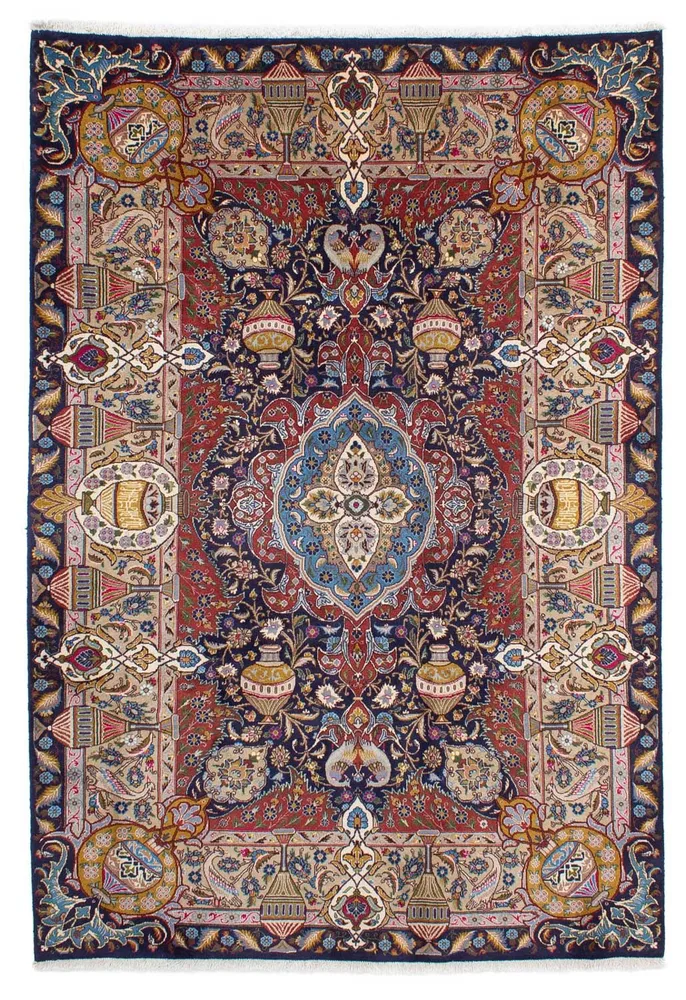 Persisk teppe - klassisk - 288 x 203 cm - mørkeblå