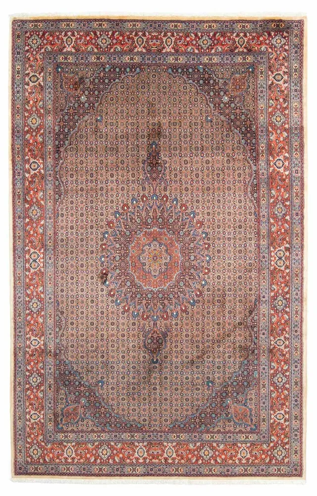 Persisk teppe - klassisk - 293 x 198 cm - lys rød