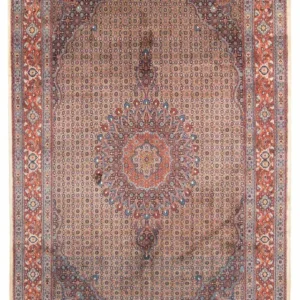 Persisk teppe - klassisk - 293 x 198 cm - lys rød