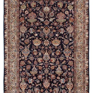 Persisk teppe - klassisk - 293 x 198 cm - svart