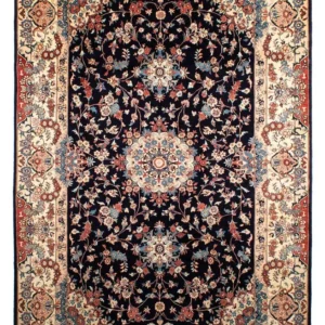 Persisk teppe - klassisk - 298 x 196 cm - mørkeblå