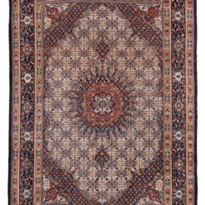 Persisk teppe - klassisk - 298 x 206 cm - mørkeblå